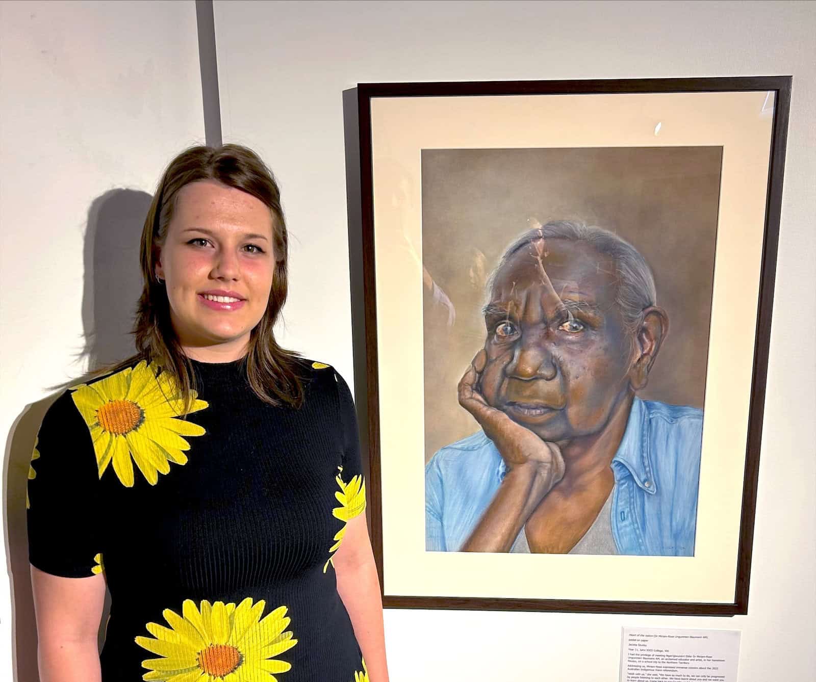 Student art of local Indigenous artist displayed at Boola Bardip Museum