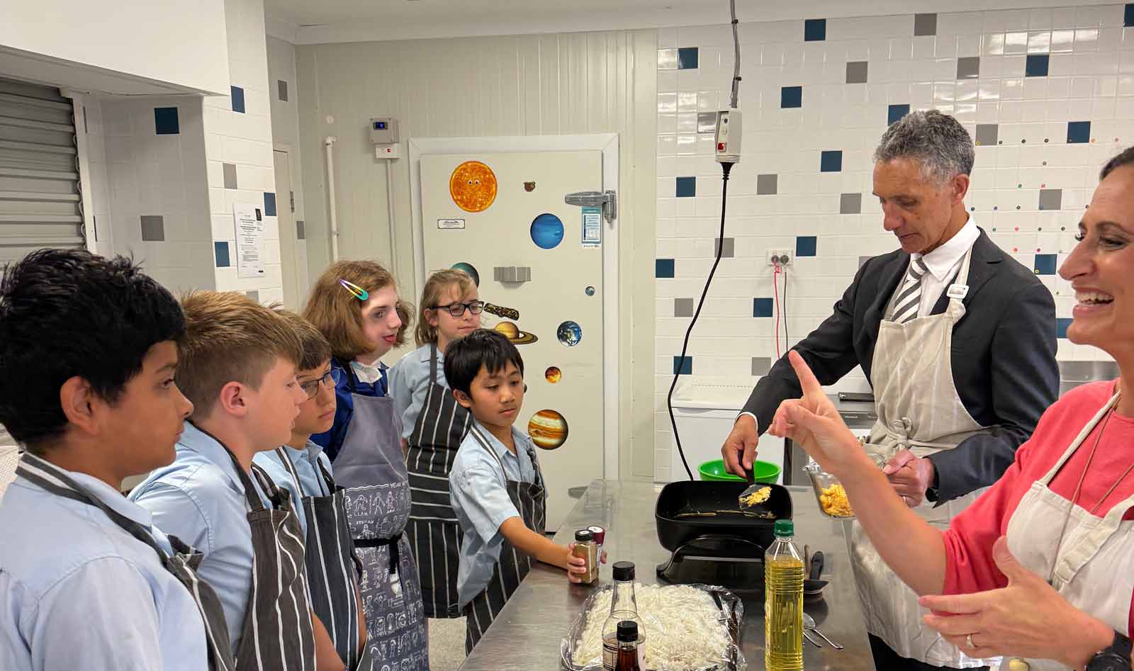 Special guest in the kitchen for Good Shepherd’s Cooking Club