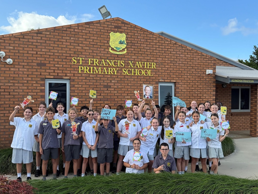 Kids helping kids: St Francis Xavier Primary School take up the challenge