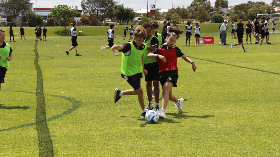 From Anfield to school field – Catholic Colleges unite for a day on the pitch with Liverpool FC International Academy.