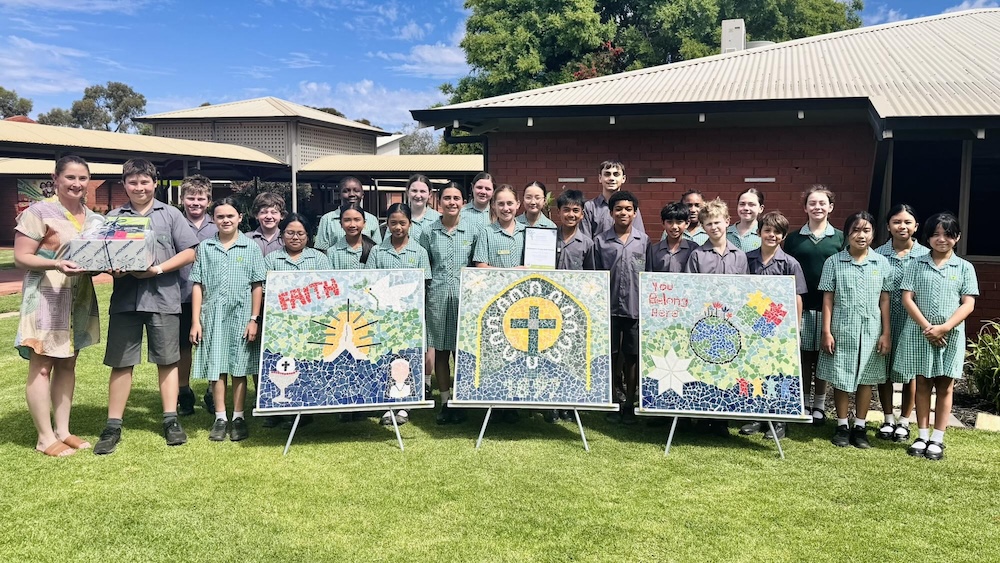 Award winning mosaic takes pride of place in St Joseph’s Boulder grotto